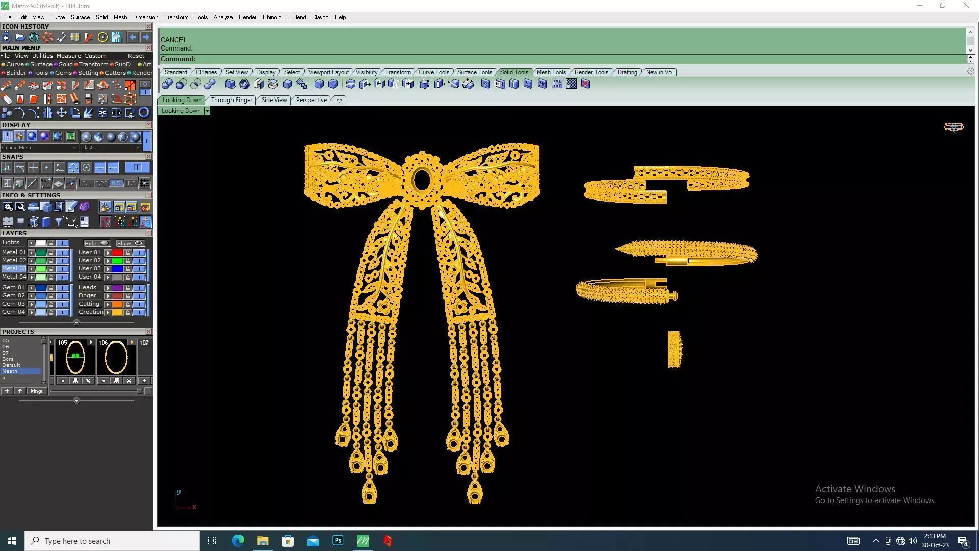 Necklace And Bangles 3D print model_0