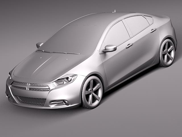 Dodge Dart 2013 3D model_8