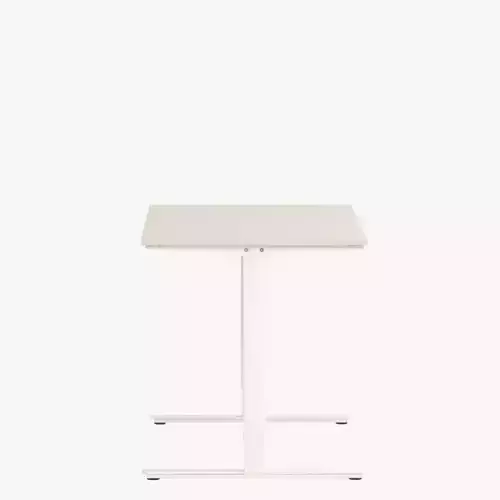 Trotten Desk sit stand beige white  160x80 cm pbr 3D model