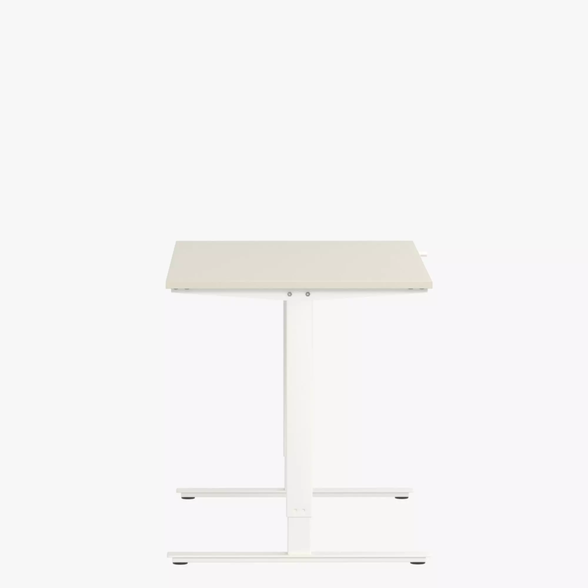 Trotten Desk sit stand beige white 160x80 cm pbr 3D model
