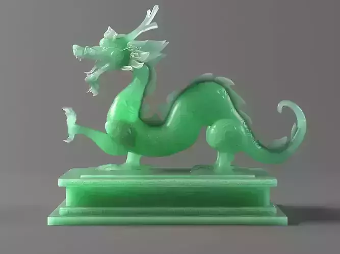 carved model jade seal Panlong Dragons