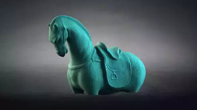 Ancient Cultural Relics stone carvings decorative museum 3D model