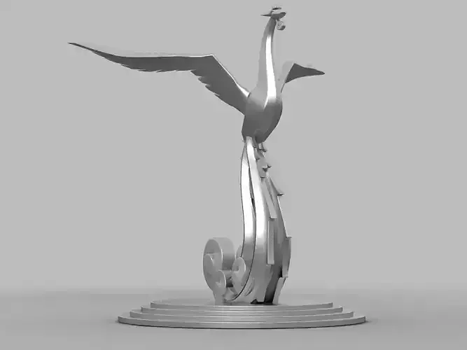 Phoenix the bird sculpture Classic life culture symbol the city