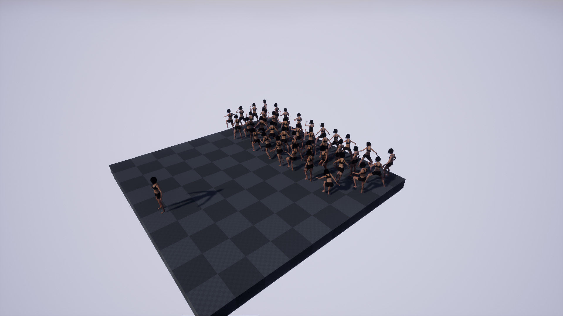 GIRL BASE MESH Low-poly 3D model_9