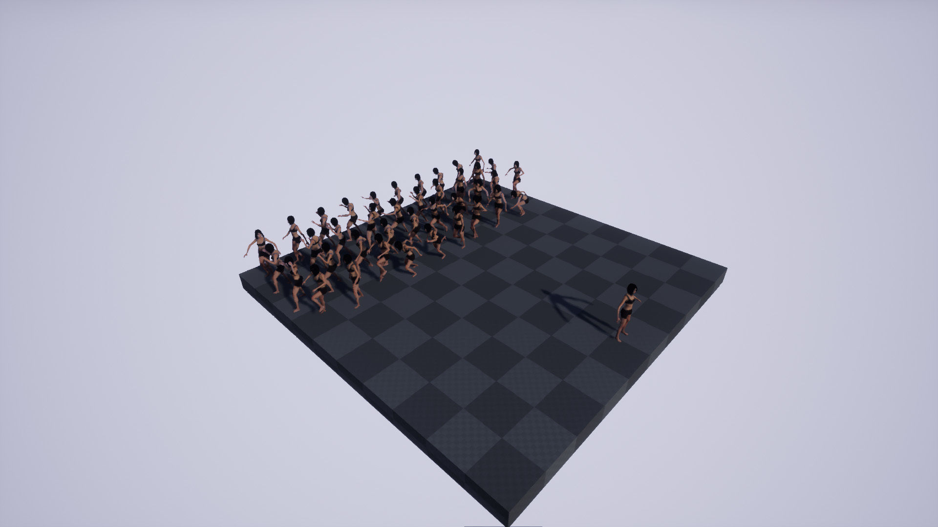 GIRL BASE MESH Low-poly 3D model_8