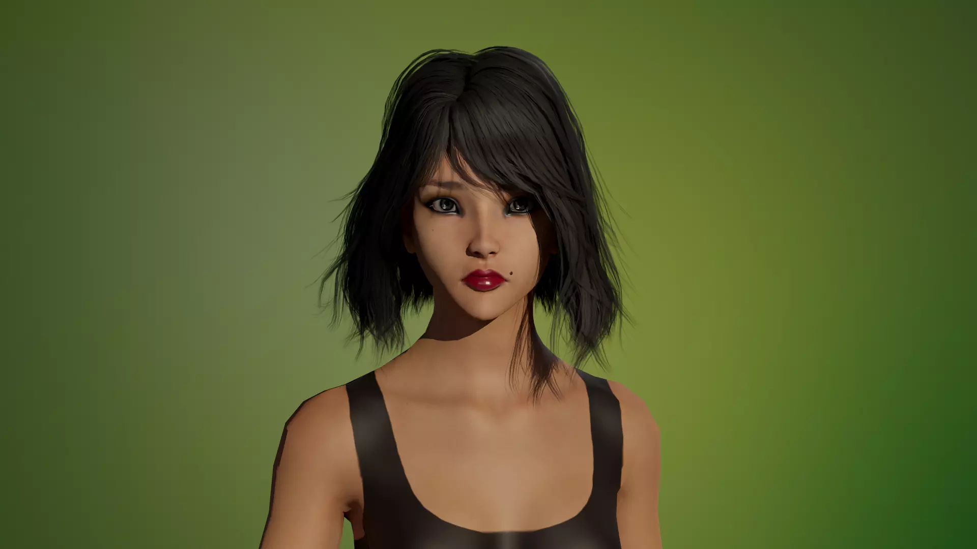 GIRL BASE MESH Low-poly 3D model_0