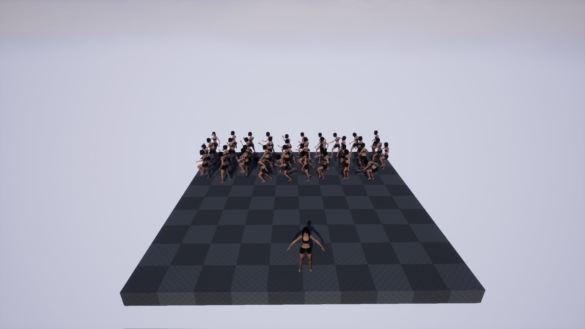 GIRL BASE MESH Low-poly 3D model_11