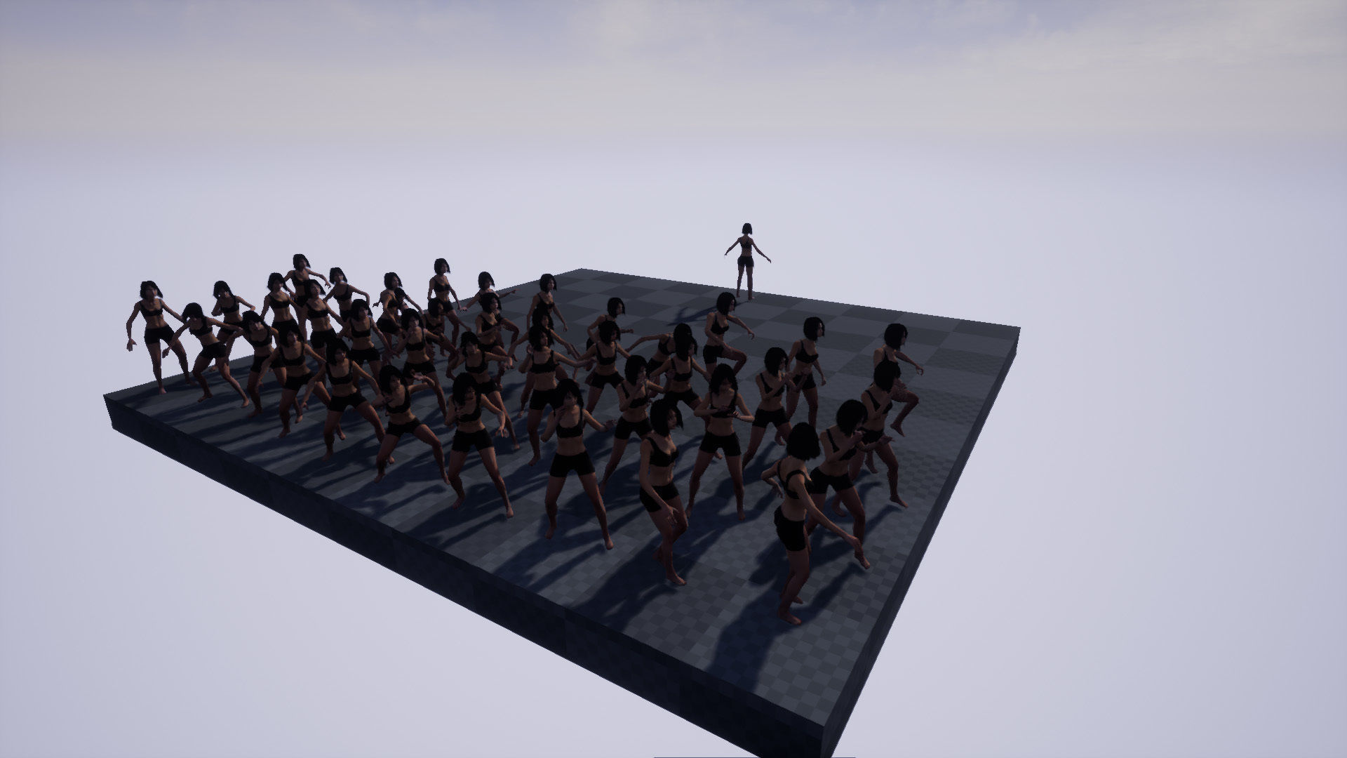 GIRL BASE MESH Low-poly 3D model_13