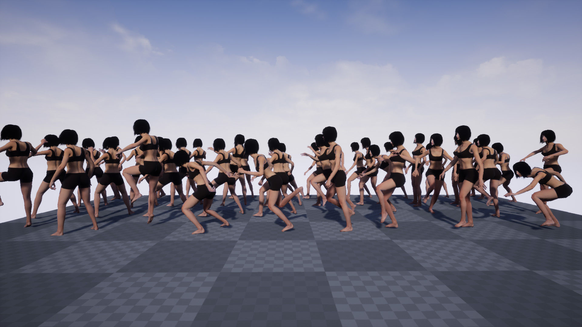 GIRL BASE MESH Low-poly 3D model_12