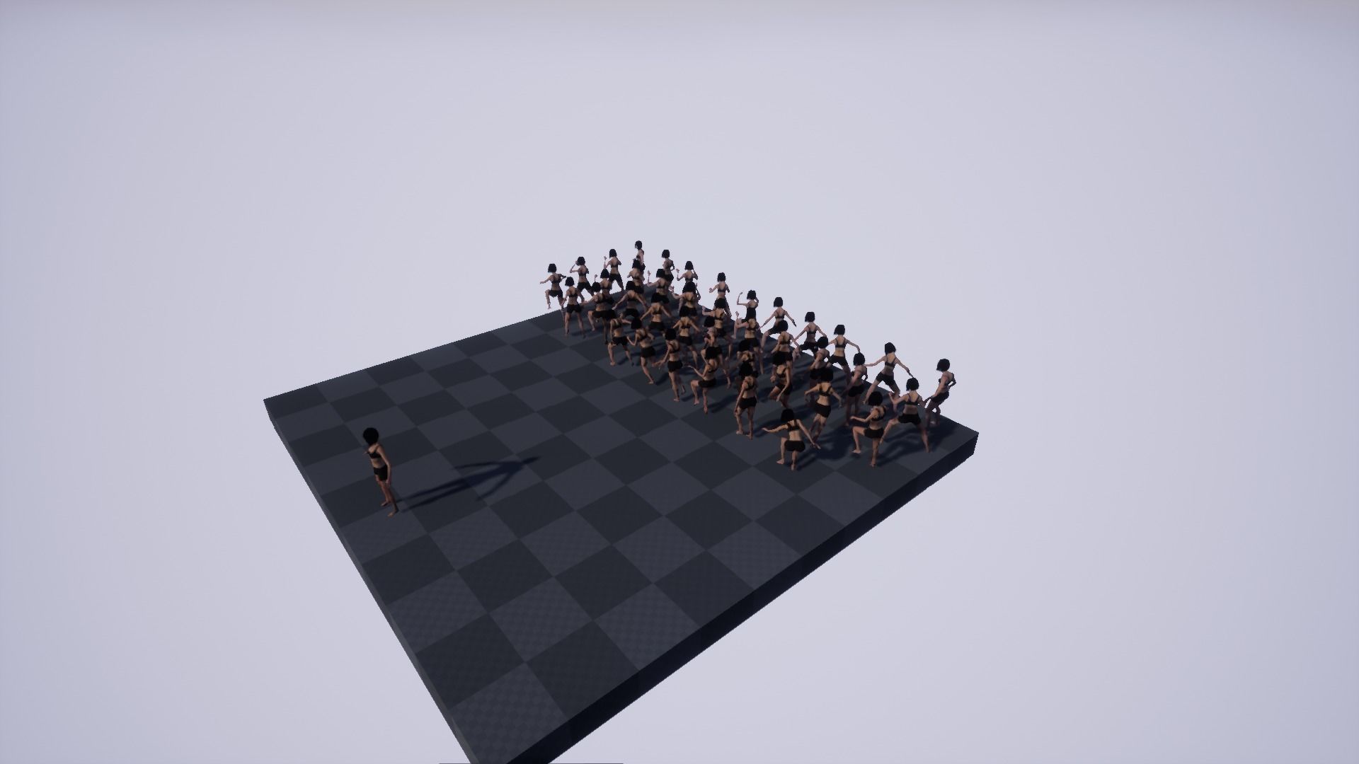 GIRL BASE MESH Low-poly 3D model_16