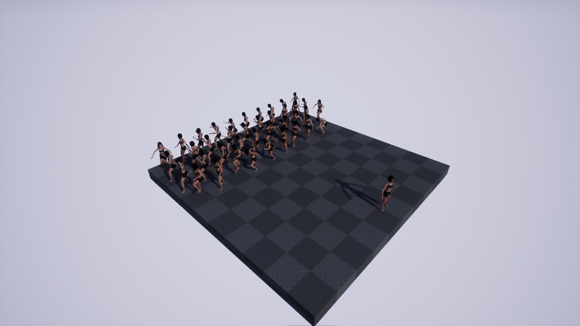 GIRL BASE MESH Low-poly 3D model_17