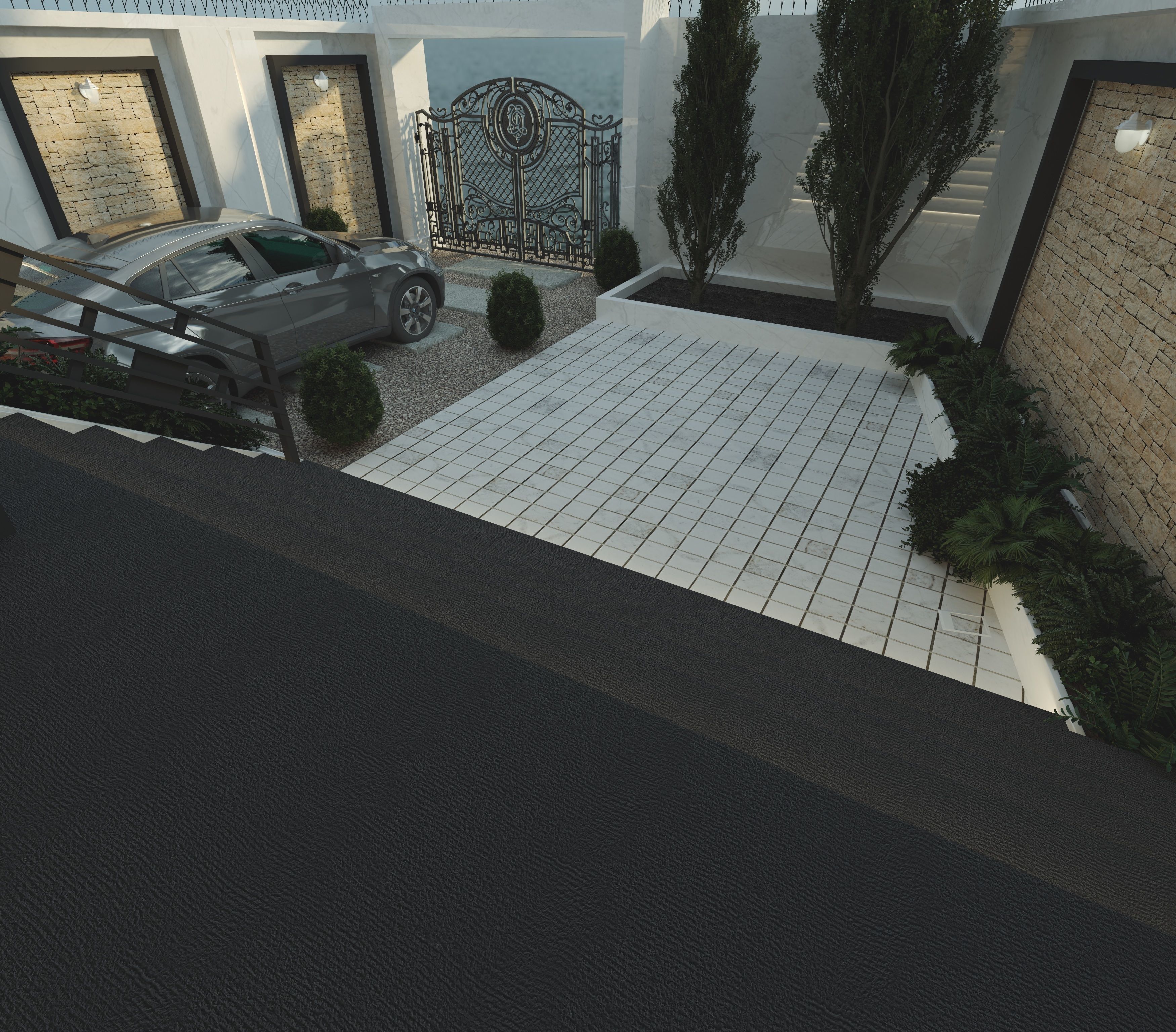 Neoclassical Villa 3D model_3