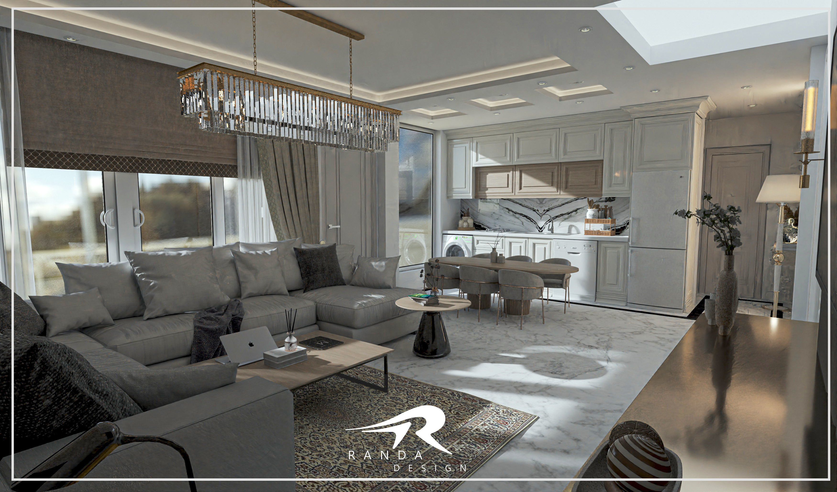 Neoclassical Villa 3D model_13