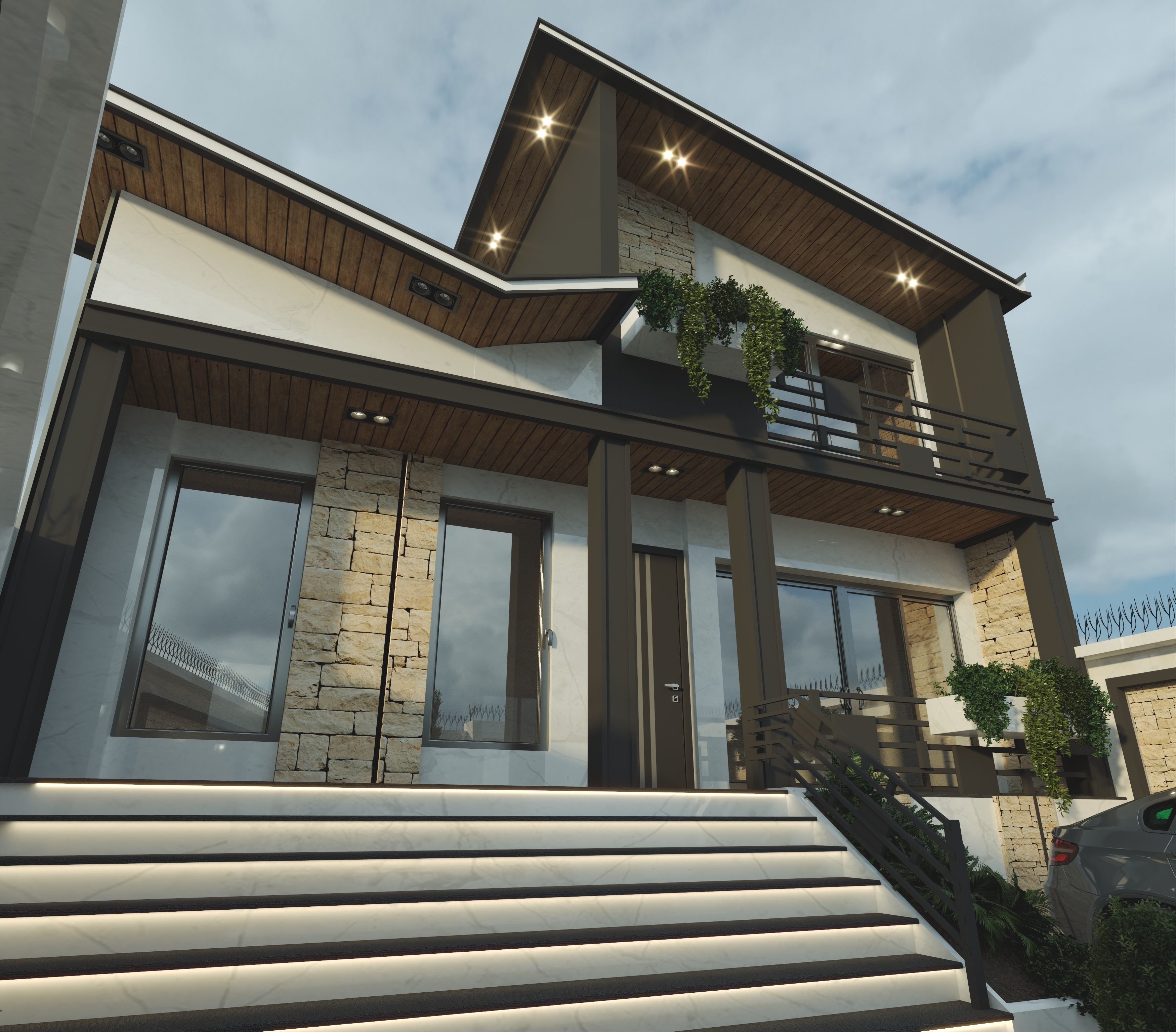 Neoclassical Villa 3D model_2