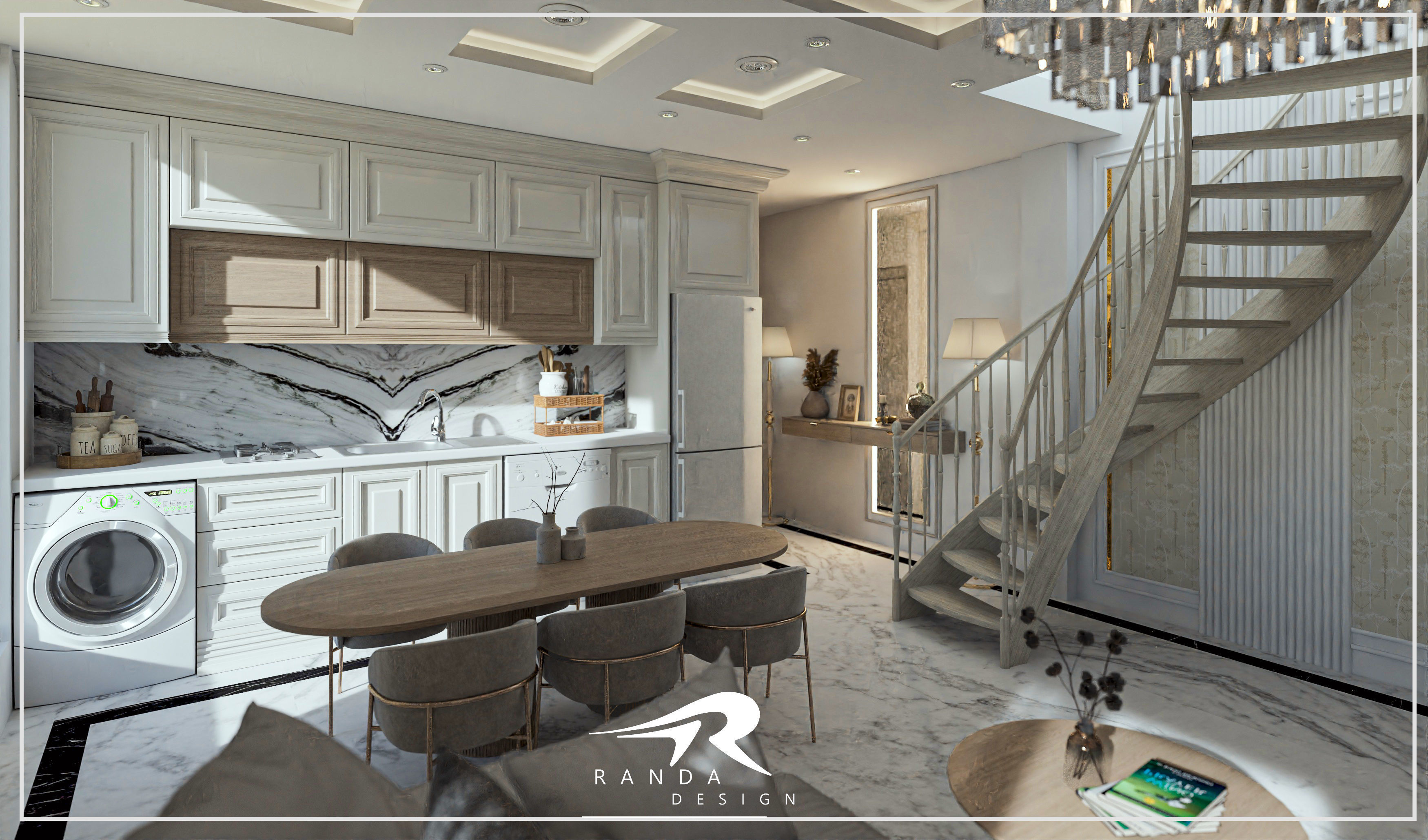 Neoclassical Villa 3D model_8