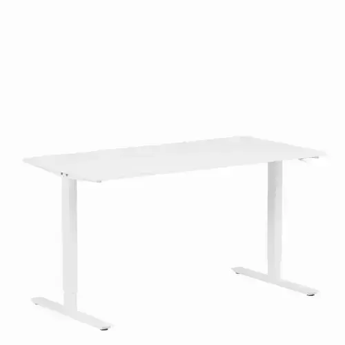 Trotten desk sit and stand white 160x80 cm pbr