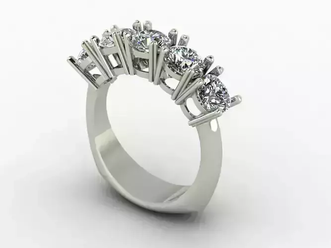 Five Stone Engagement Ring