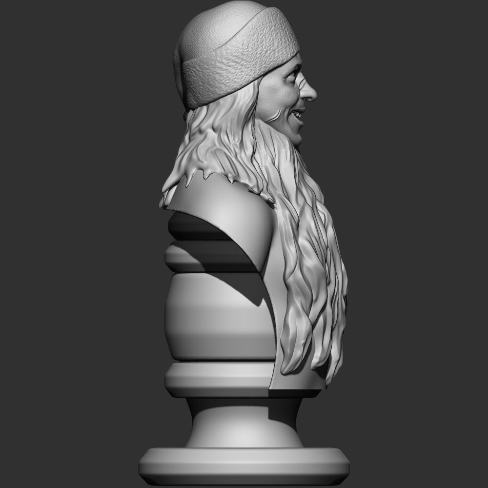 Killer Santa claus Bust 3D print model_1