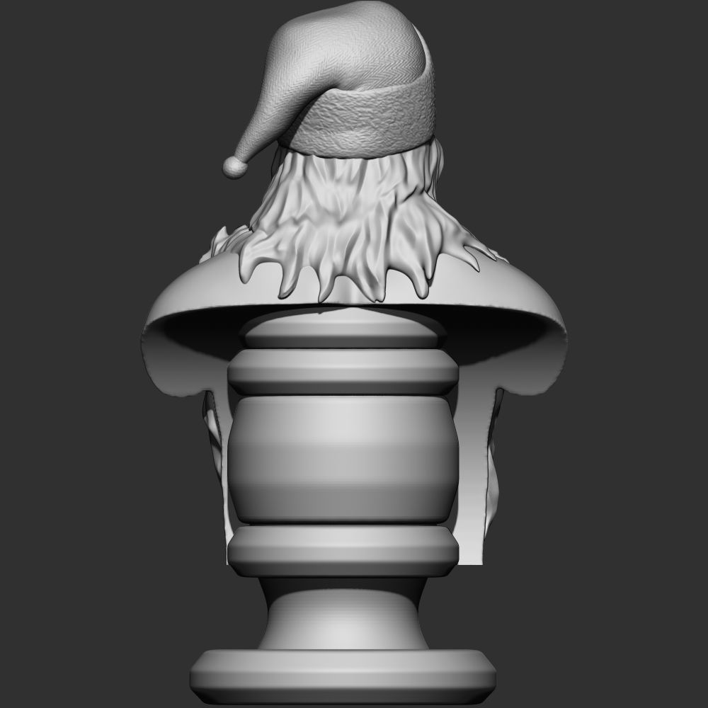 Killer Santa claus Bust 3D print model_2