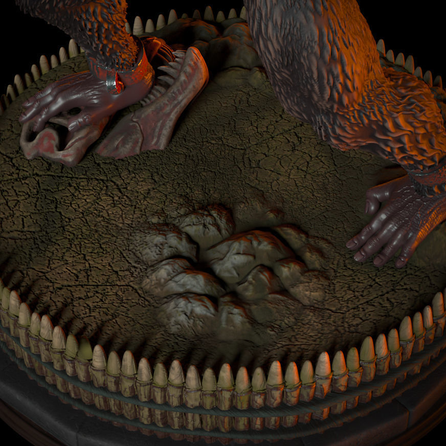 Fan Art King Kong - Unchained - Statue 3D print model_17