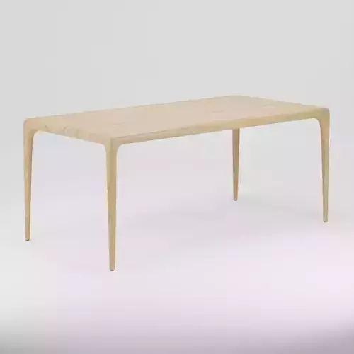 Wooden Dining Table 3D Model Artisan Latus