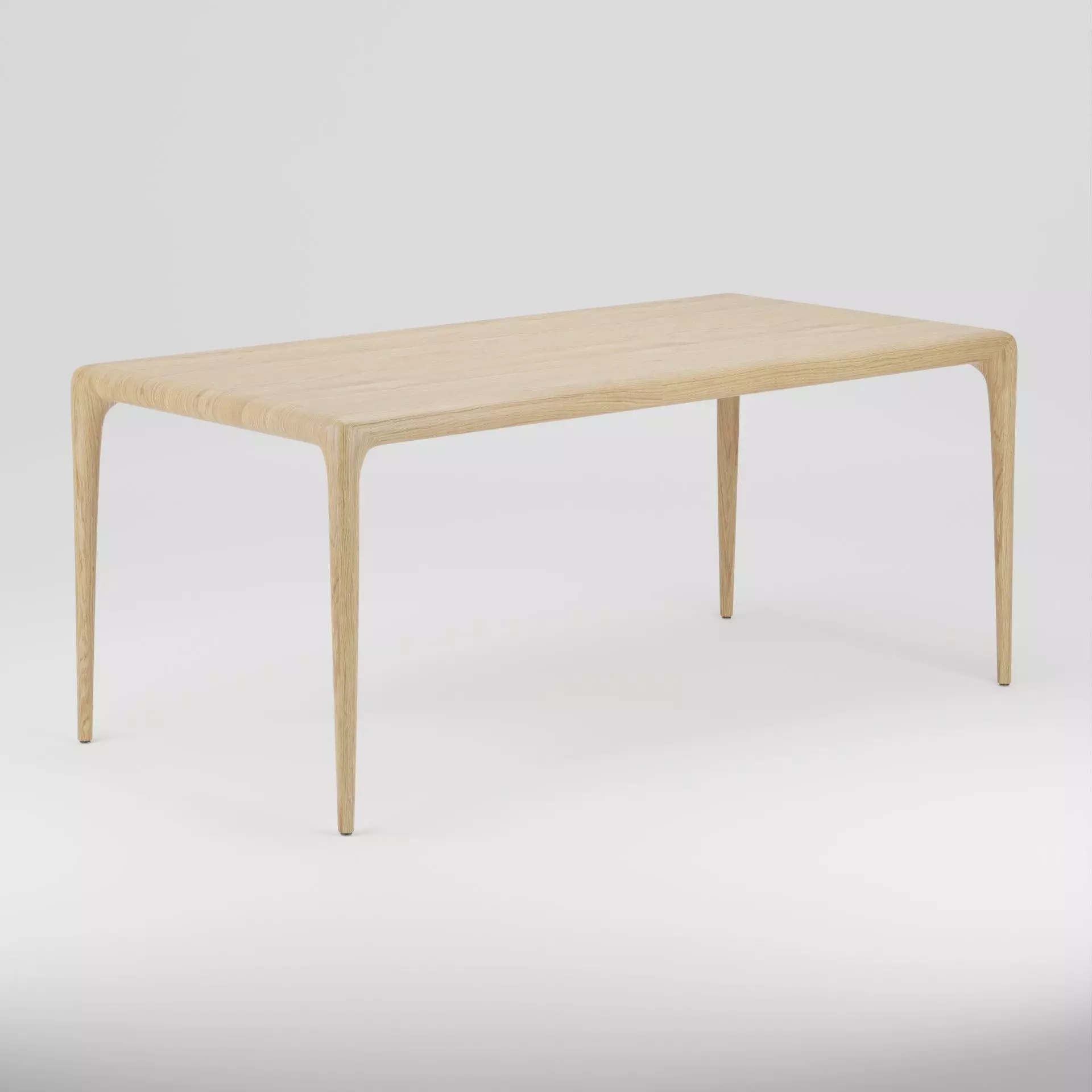 Wooden Dining Table 3D Model Artisan Latus 3D model_0