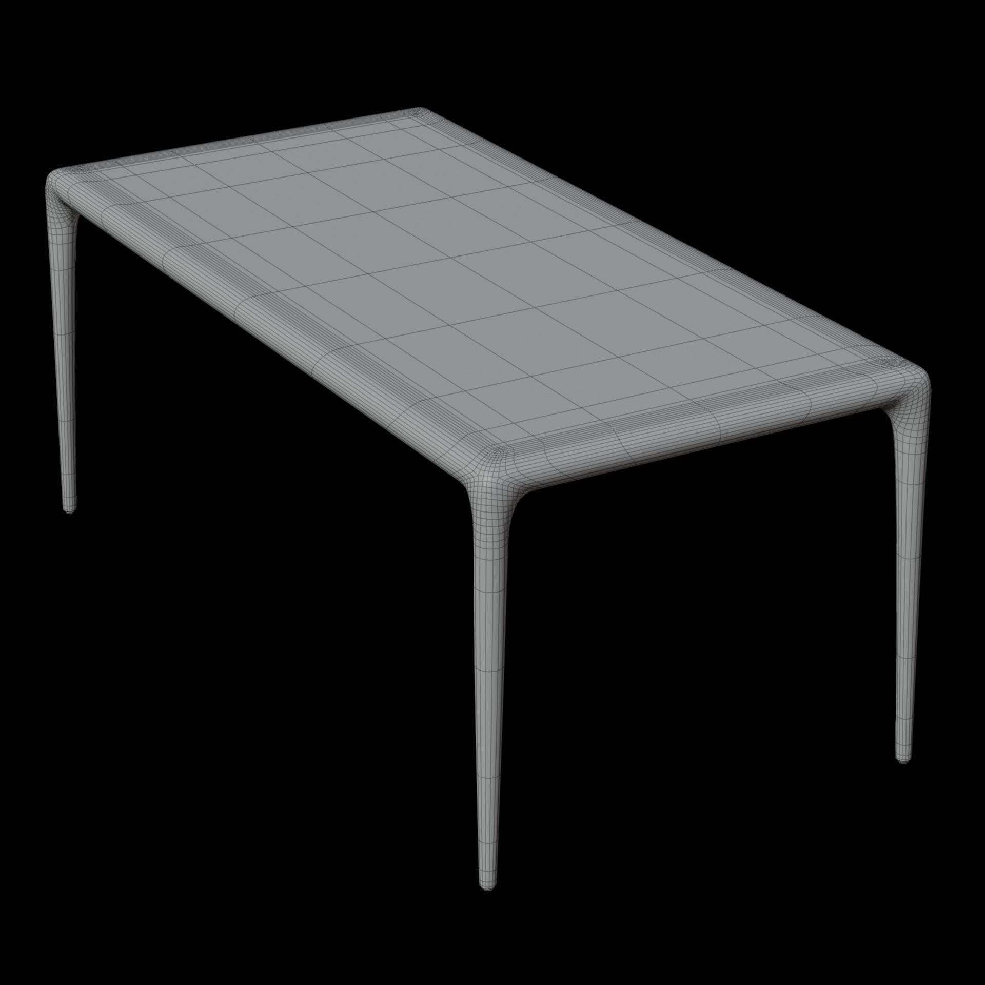 Wooden Dining Table 3D Model Artisan Latus 3D model_5