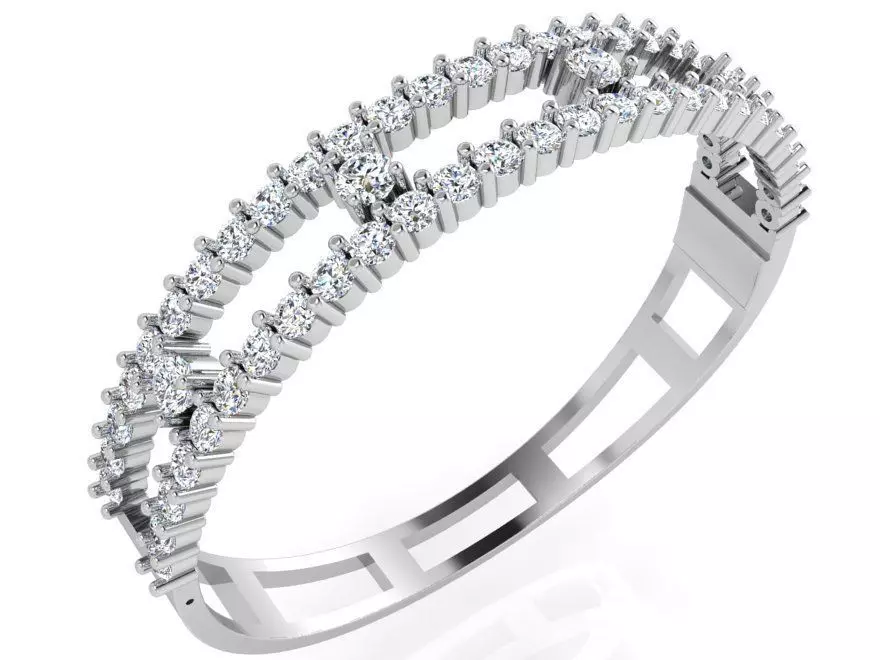 Fashion Bracelet With Diamond 4242 3D print model_0