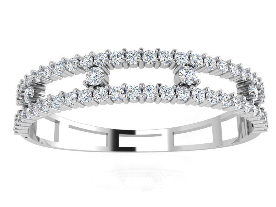 Fashion Bracelet With Diamond 4242 3D print model_2