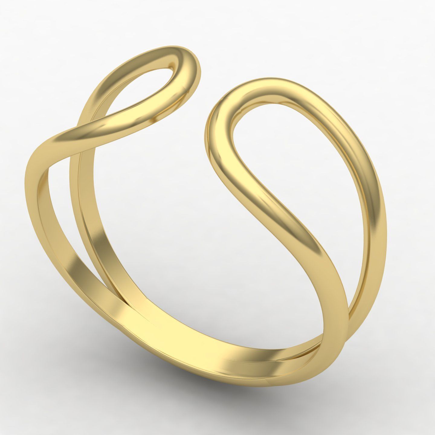 woman ring2 3D print model_12
