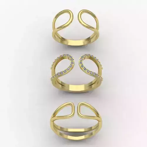 woman ring2 3D print model