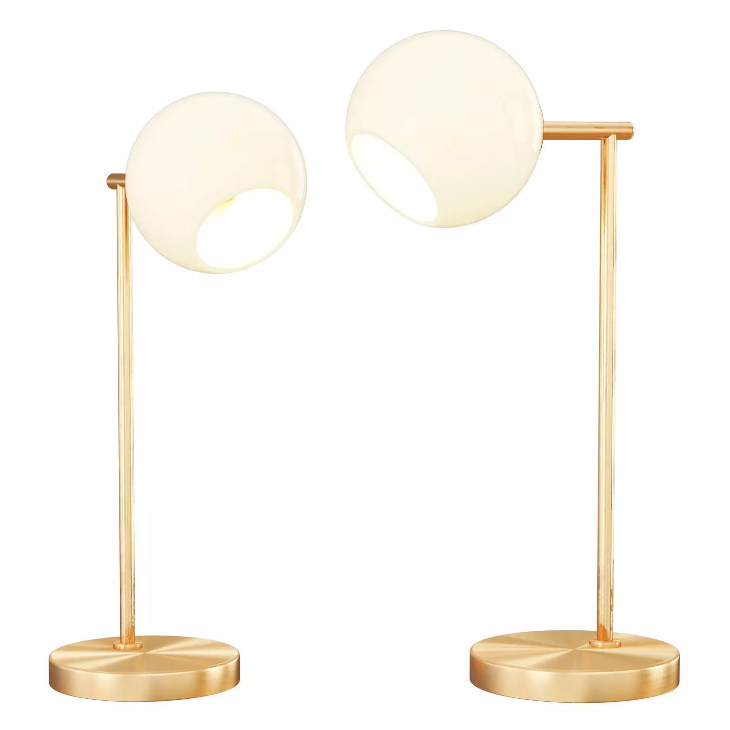 Staggered Glass Table Lamp 3D model_0