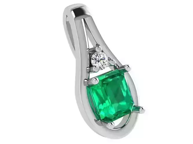 Emerald Drop Pendant 4245