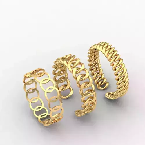 chain rings 3D print model