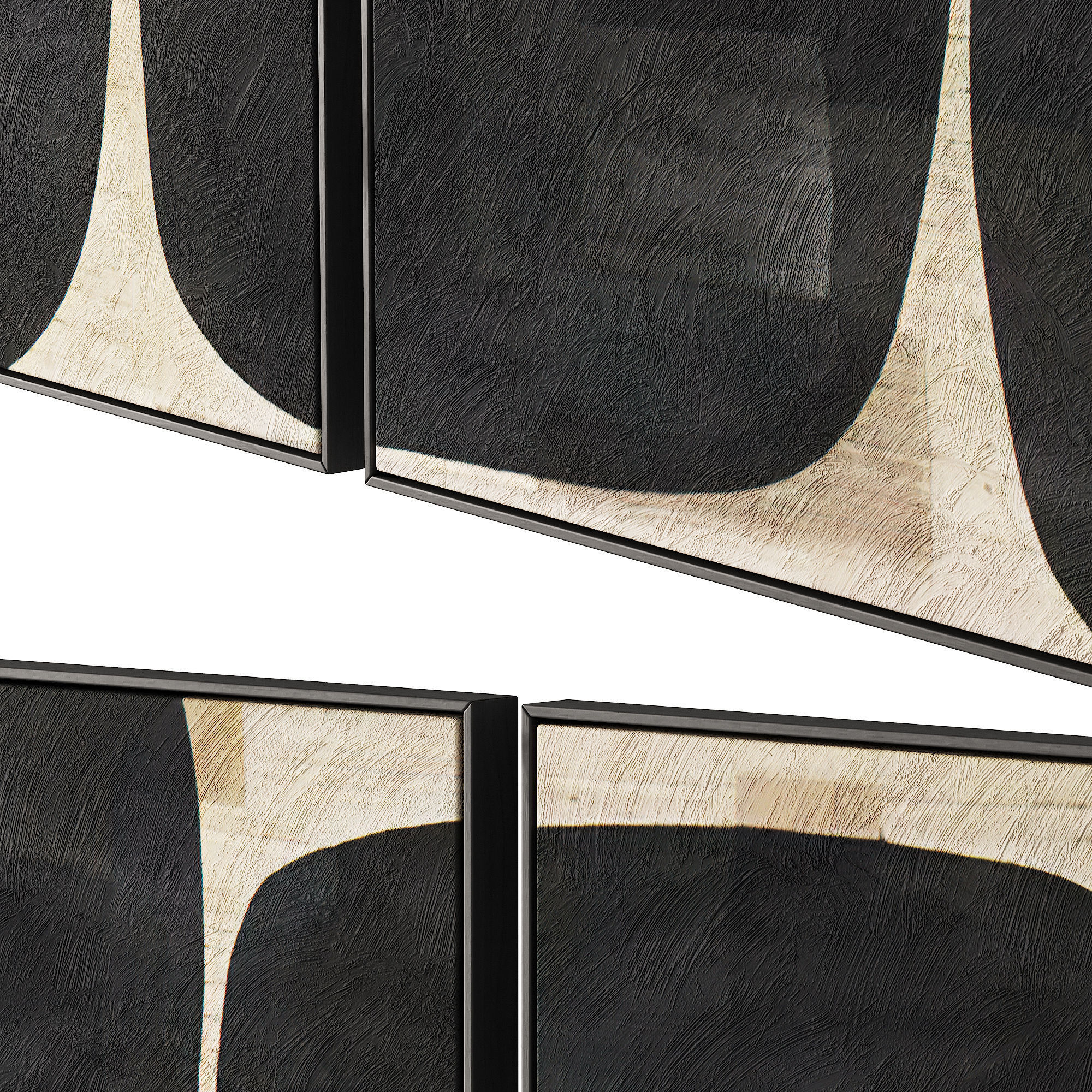 445 frame artwork 10 modern painting art 02 3D model_7