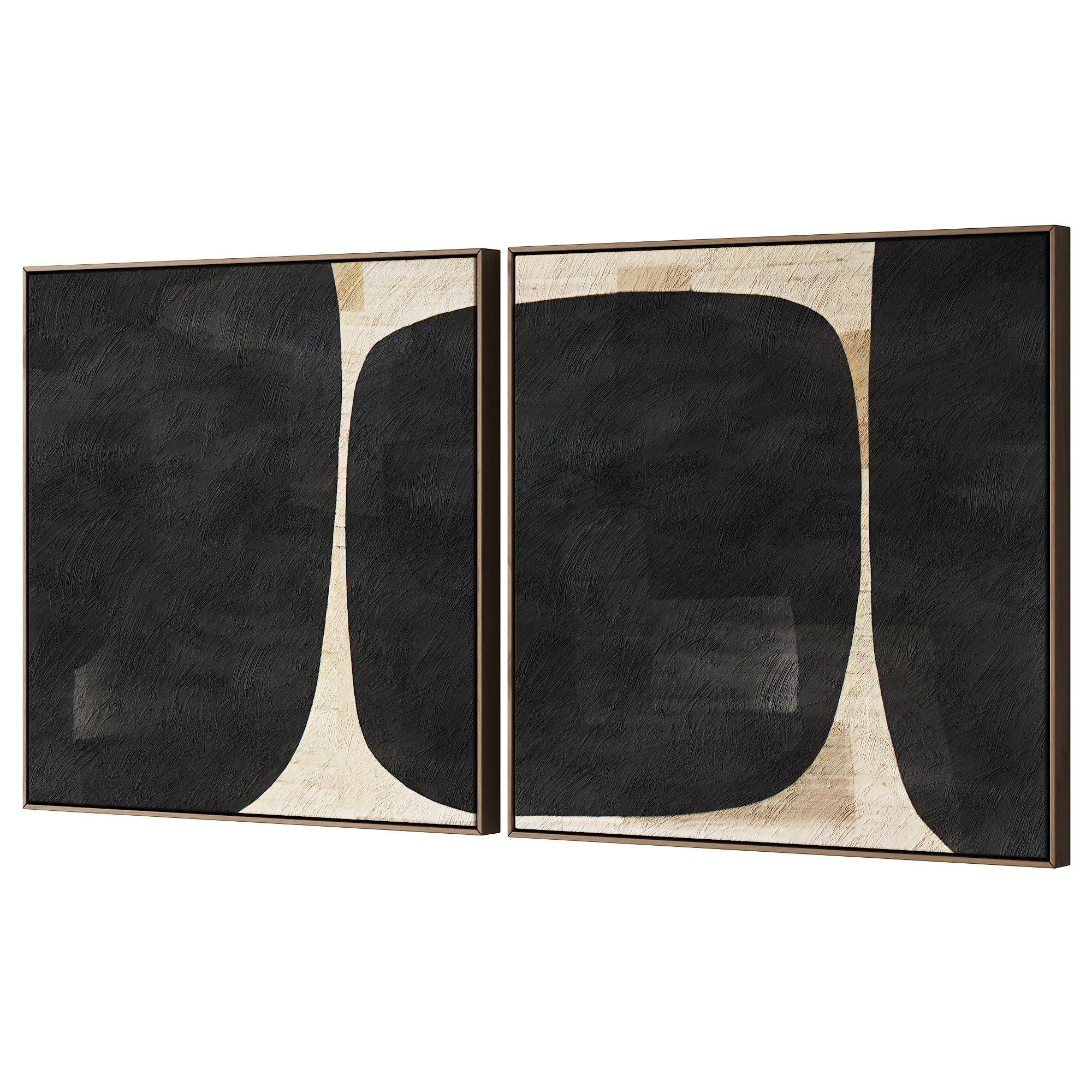 445 frame artwork 10 modern painting art 02 3D model_5