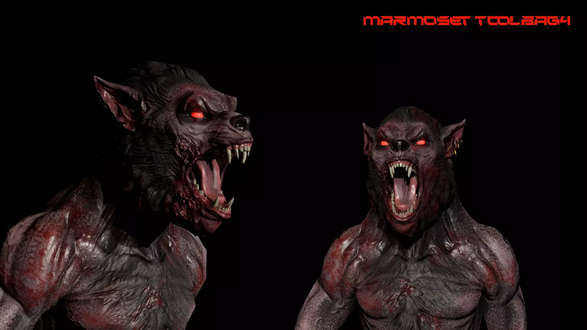 WOLFMAN MODULAR Low-poly 3D model_0