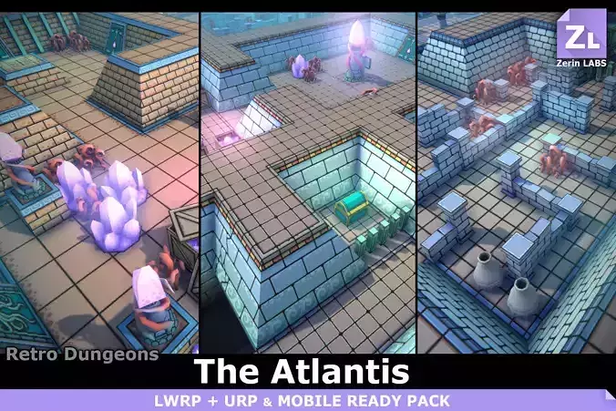 EnviroKit - THE ATLANTIS - Retro Lowpoly 