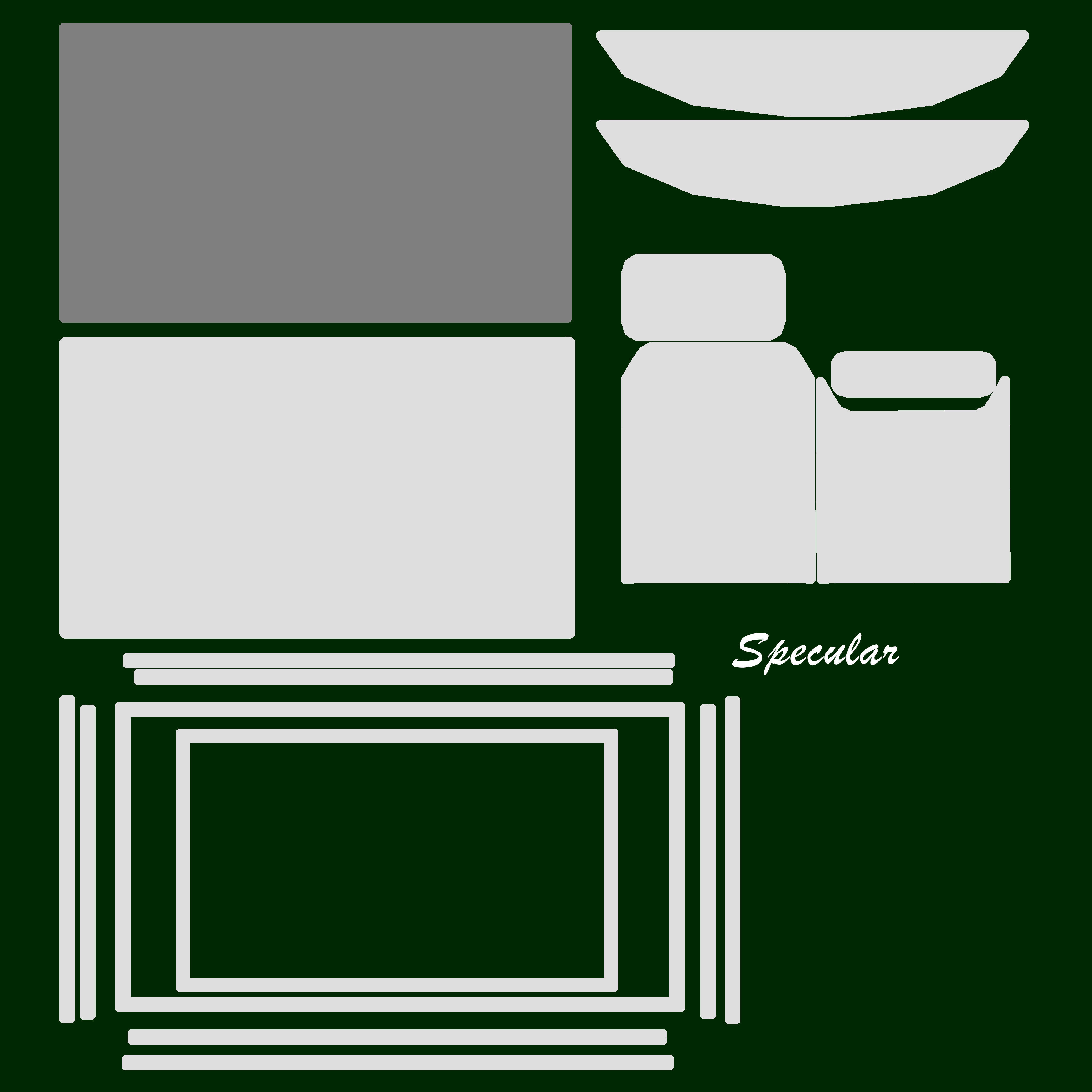 Television Low-poly 3D model_5