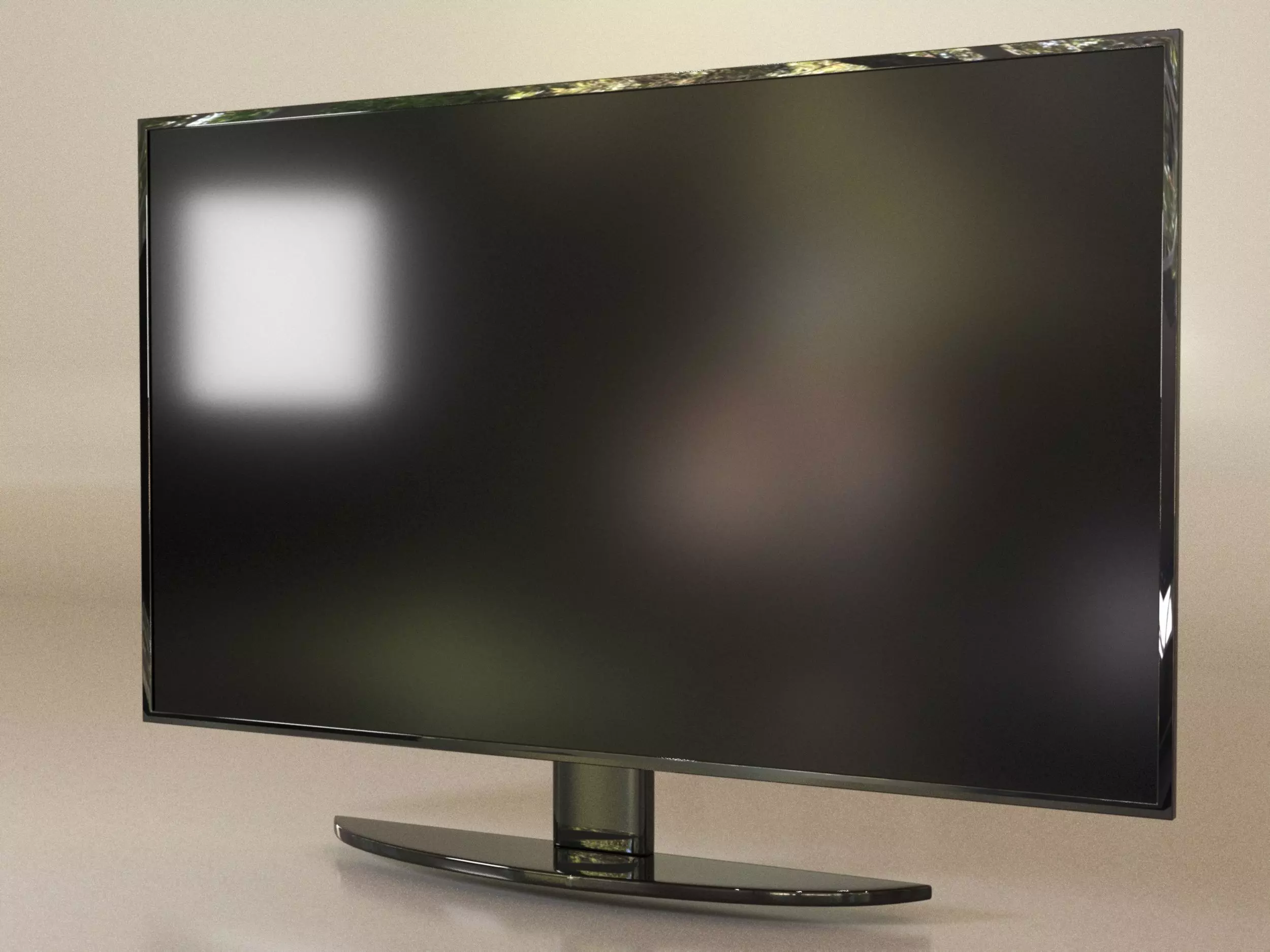 Television Low-poly 3D model_0