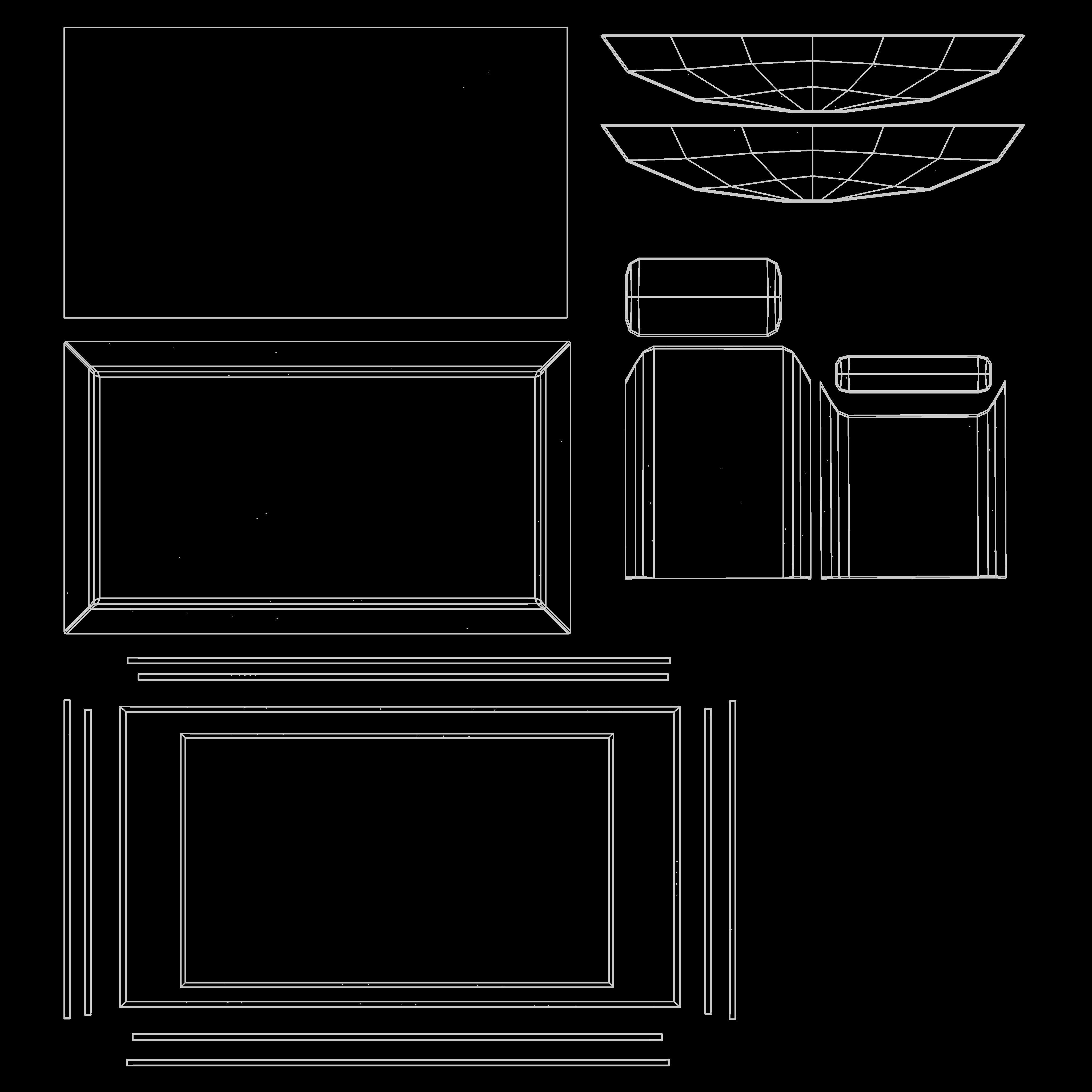Television Low-poly 3D model_10