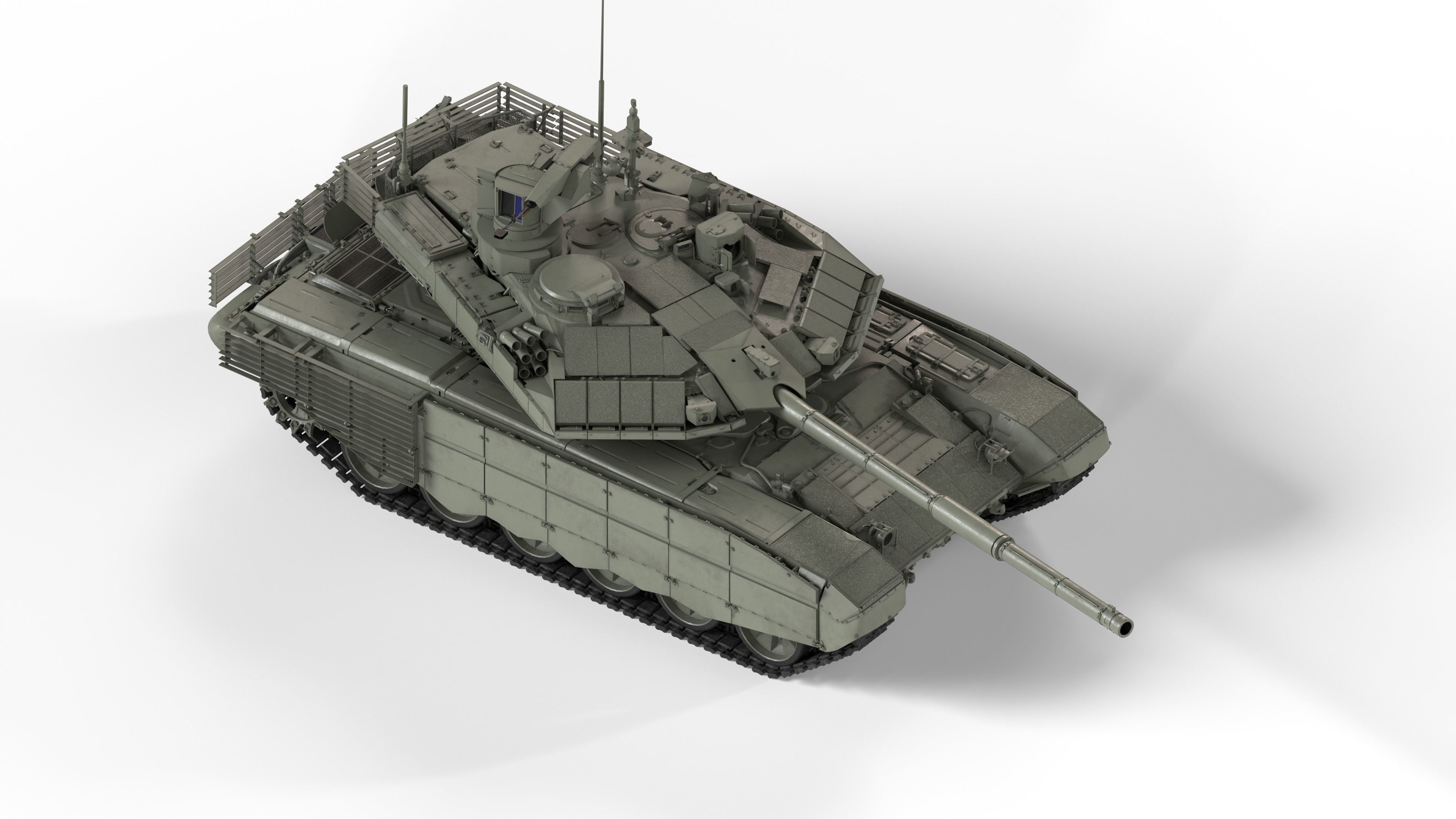 T-90M Russian MBT 3D model animated rigged | CGTrader