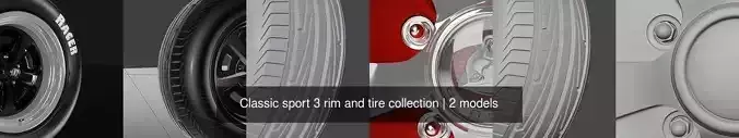 Classic sport 3 rim and tire collection