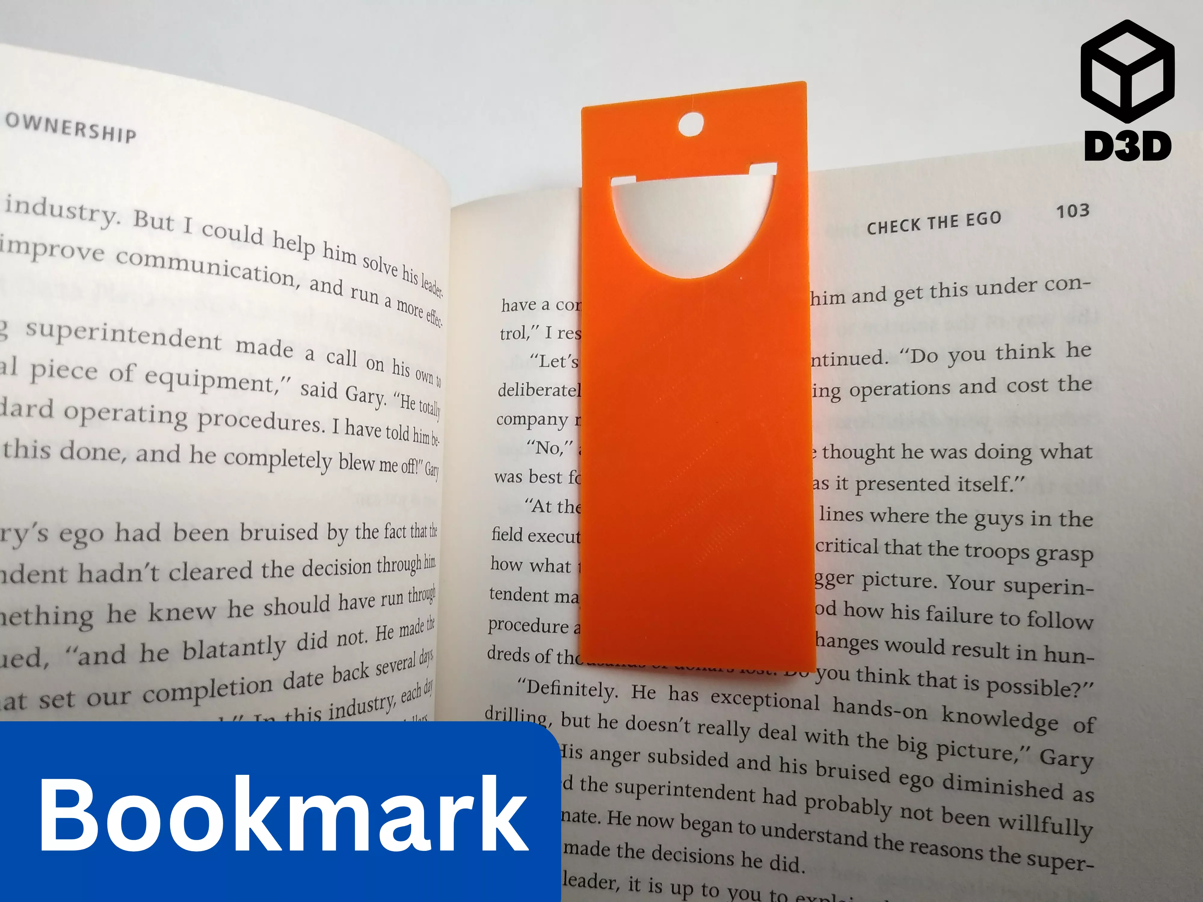 Bookmark Free 3D print model_0