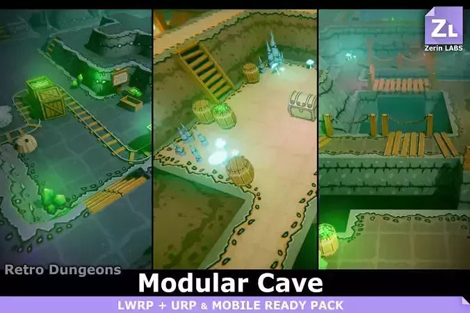 EnviroKit - THE CAVE - Retro Lowpoly