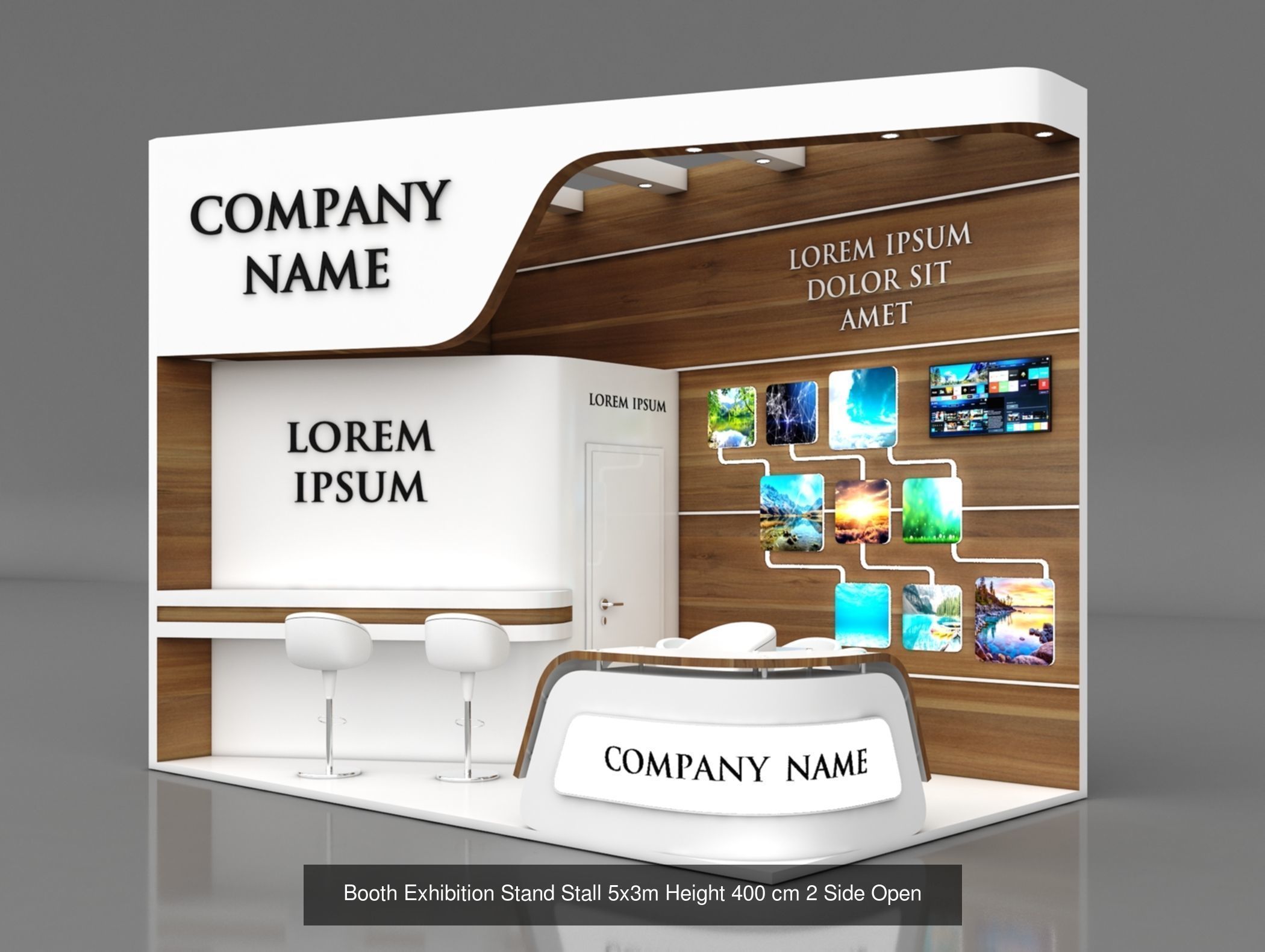 150 Exhibition Stand Stall Booth 150 3D model 3D Model Collection_162