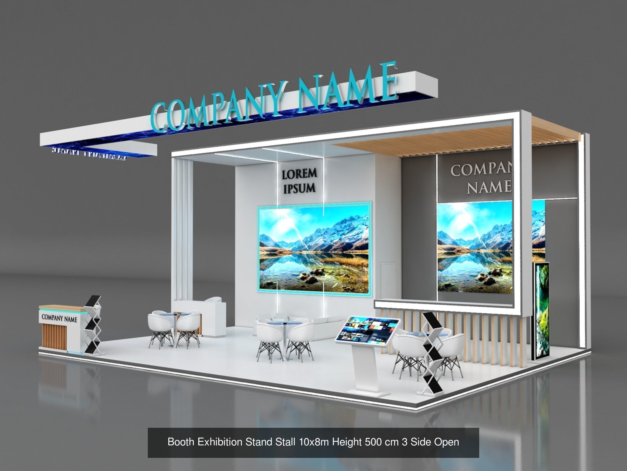 150 Exhibition Stand Stall Booth 150 3D model 3D Model Collection_166