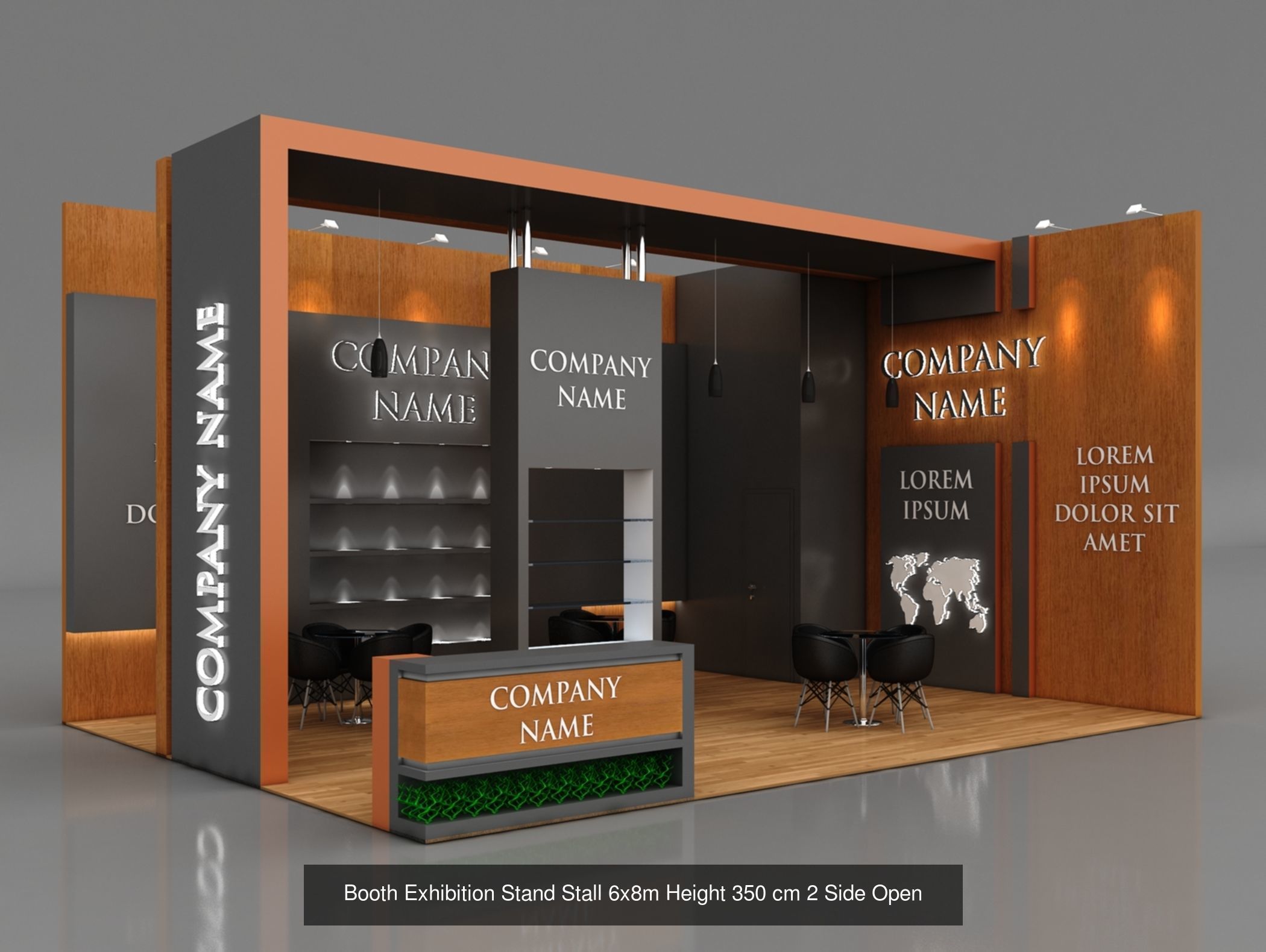 150 Exhibition Stand Stall Booth 150 3D model 3D Model Collection_95