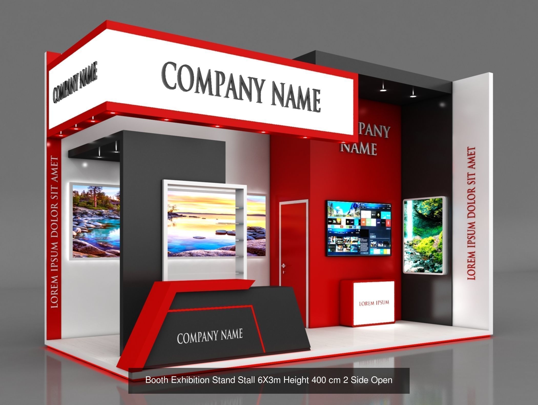 150 Exhibition Stand Stall Booth 150 3D model 3D Model Collection_40