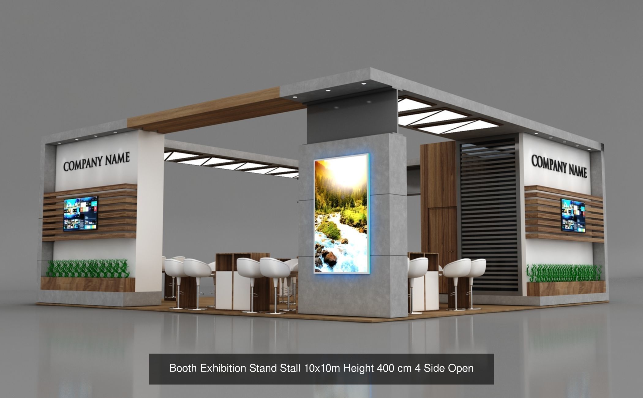 150 Exhibition Stand Stall Booth 150 3D model 3D Model Collection_69